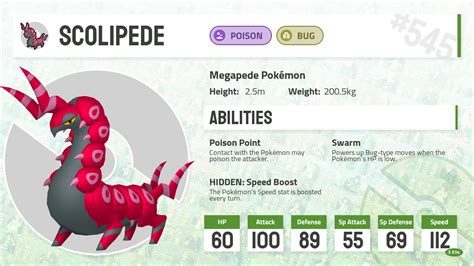 scolipede weakness.